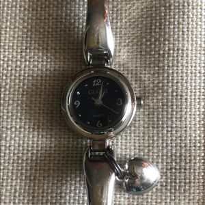 GUCCI silver tone watch